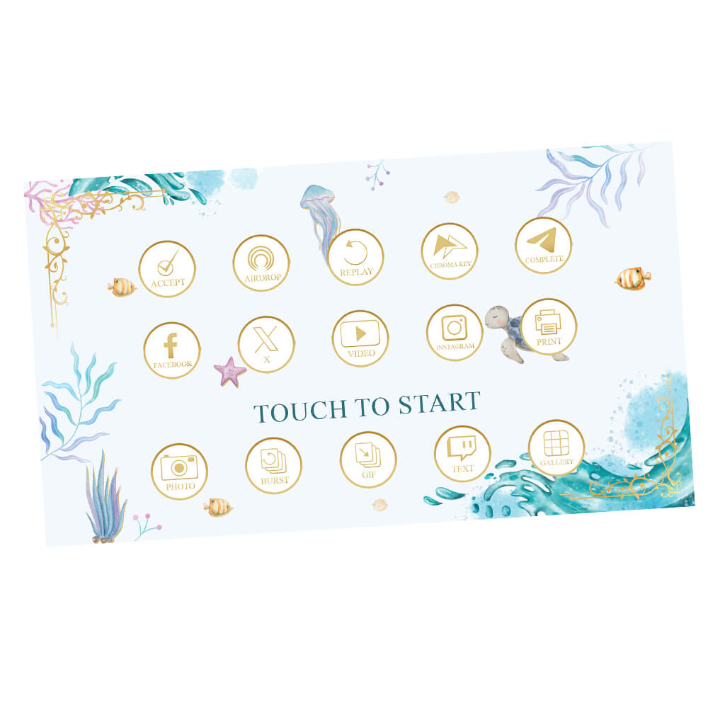 Under The Sea iPad Welcome Screens, Baby Showers for boys or girls  |   LHC07E
