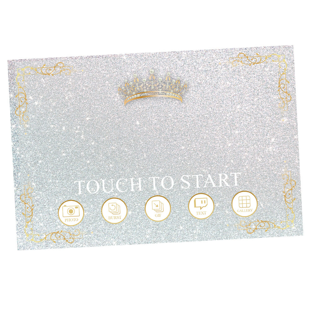 Quinceañera Gold Crown Welcome Screen, Silver  |   LHC23K