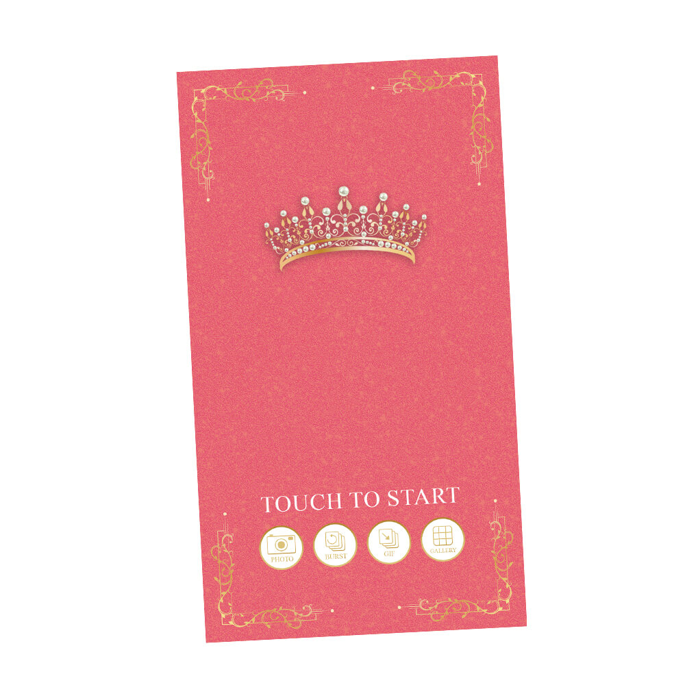 Quinceañera Gold Crown iPad Welcome Screens, Blush Pink Birthday | LHC24E