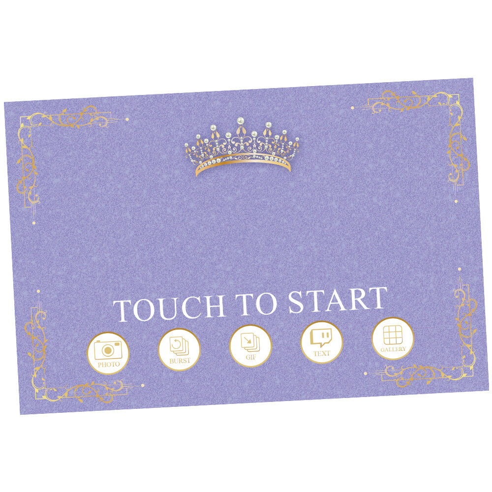 Quinceañera Gold Crown Welcome Screen, Violet Tulip  |   LHC23J