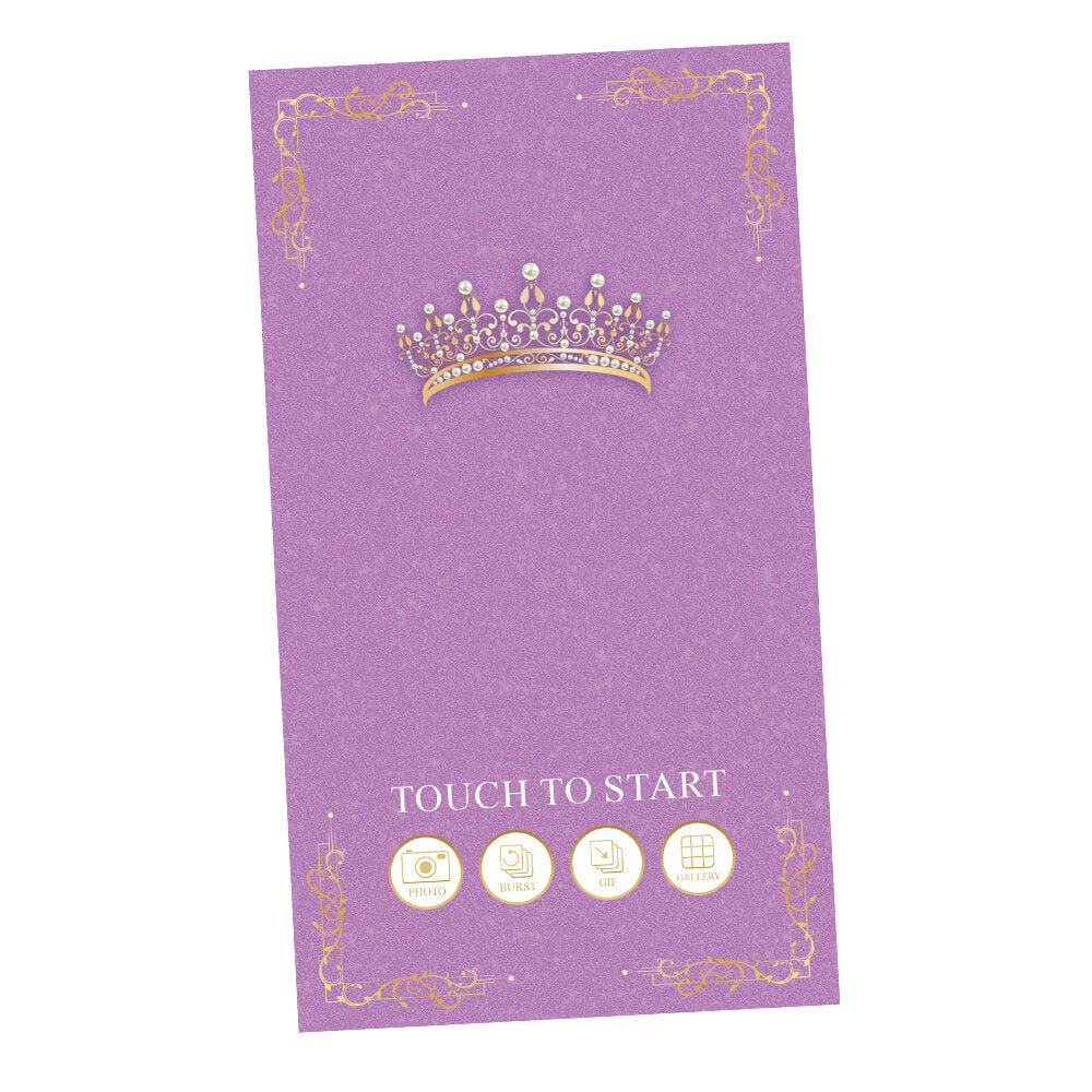 Quinceañera Gold Crown iPad Welcome Screens, Radiant Orchid Birthday | LHC24B