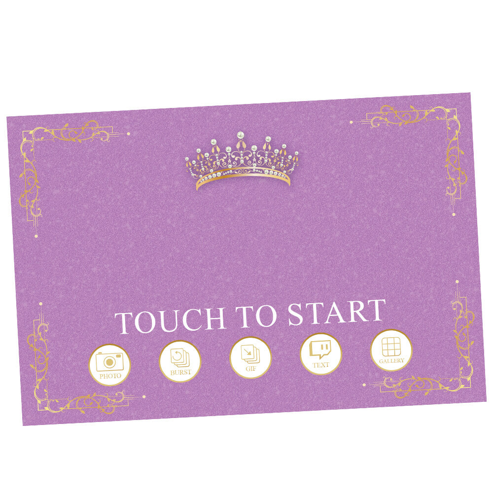 Quinceañera Gold Crown Welcome Screen, Radiant Orchid  |   LHC23G