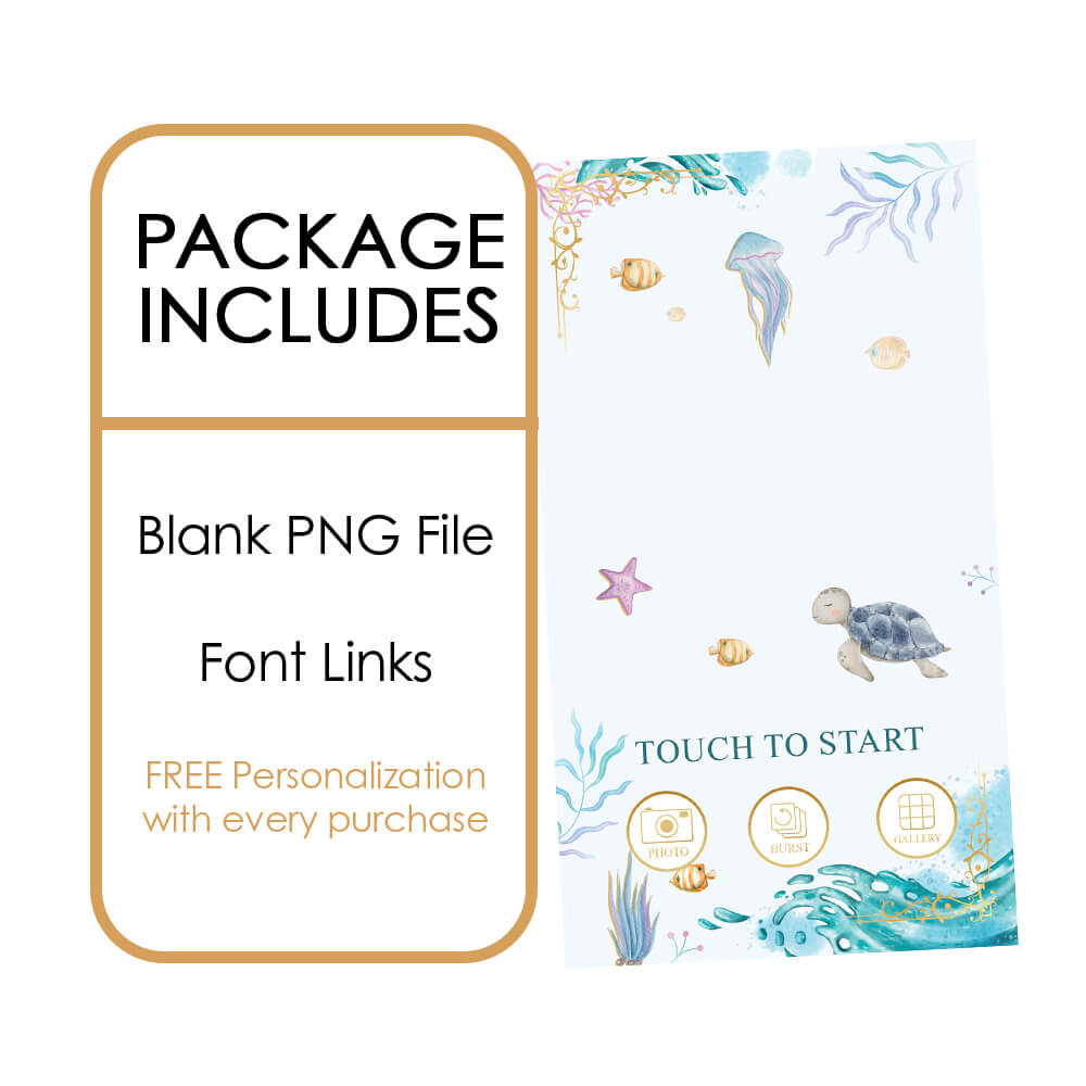 Under The Sea iPad Welcome Screens, Baby Showers for boys or girls  |   LHC07E